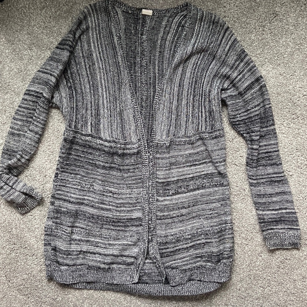 Black and grey cardigan